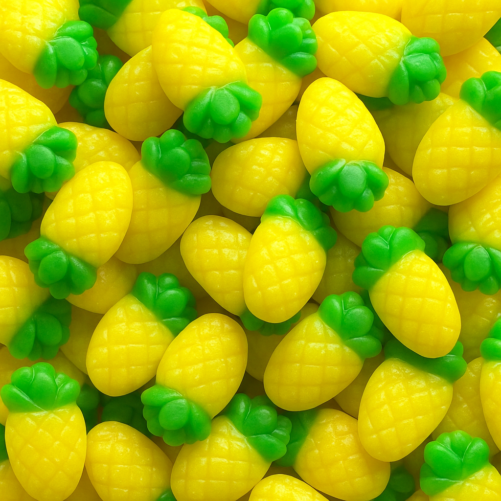 Ananas Halal – Bonbons Gélifiés Goût Ananas Certifiés Halal